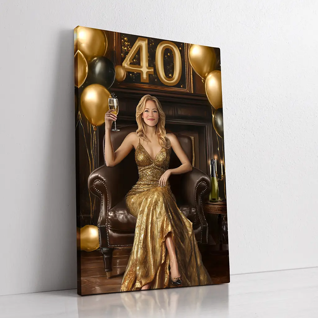 Custom 40th gift for her
